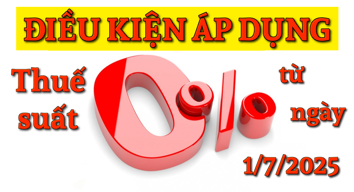 Điều kiện áp dụng thuế suất 0% từ ngày 01/07/2025