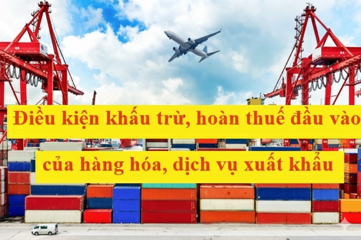 Điều kiện khấu trừ hoàn thuế đầu vào của hàng hóa dịch vụ xuất khẩu