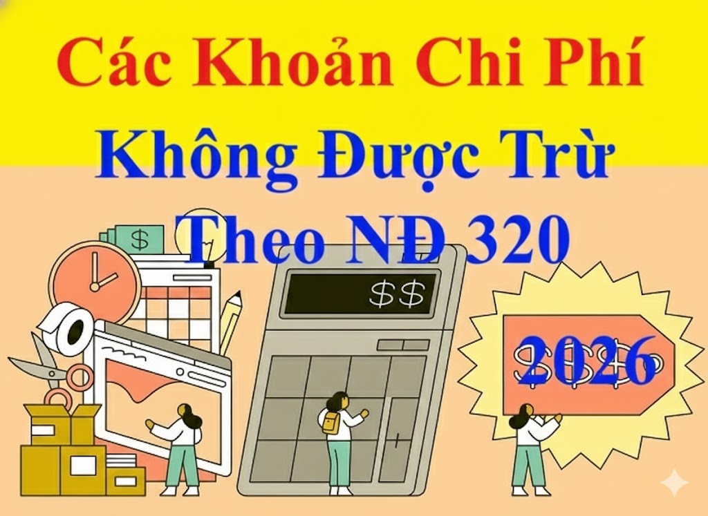 Các khoản chi phí không được trừ theo NĐ 320 2026