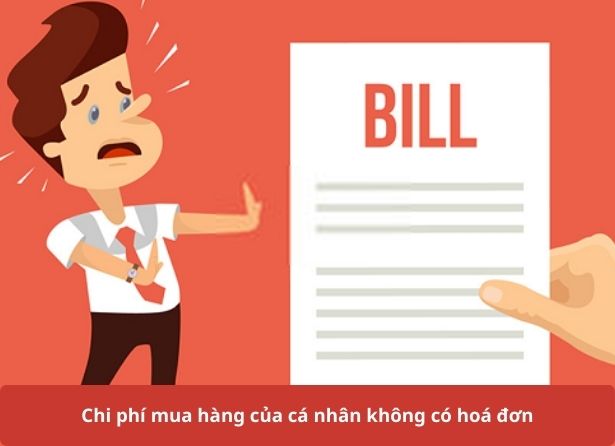 Chi phí mua hàng của cá nhân không có hoá đơn