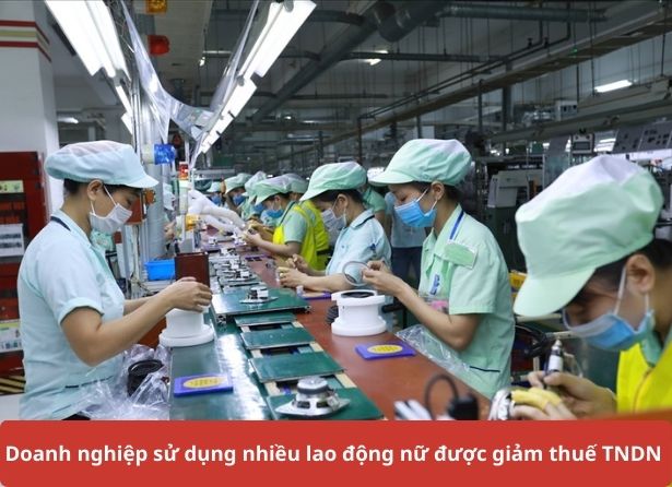 Doanh nghiệp sử dụng nhiều lao động nữ được giảm thuế TNDN
