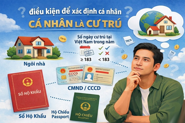 điều kiện để xác định cá nhân là cư trú
