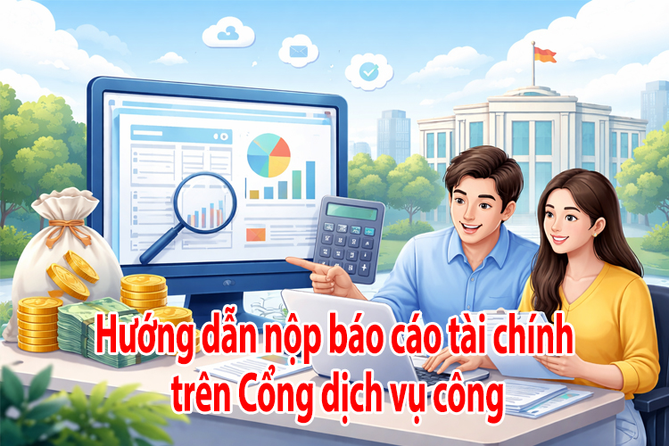 Hướng dẫn nộp báo cáo tài chính trên cổng dịch vụ công