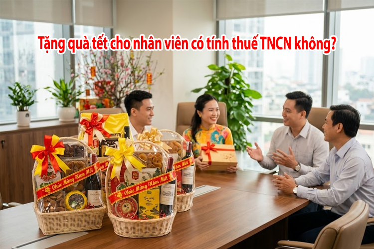 tặng quà tết cho nhân viên có tính thuế tncn không