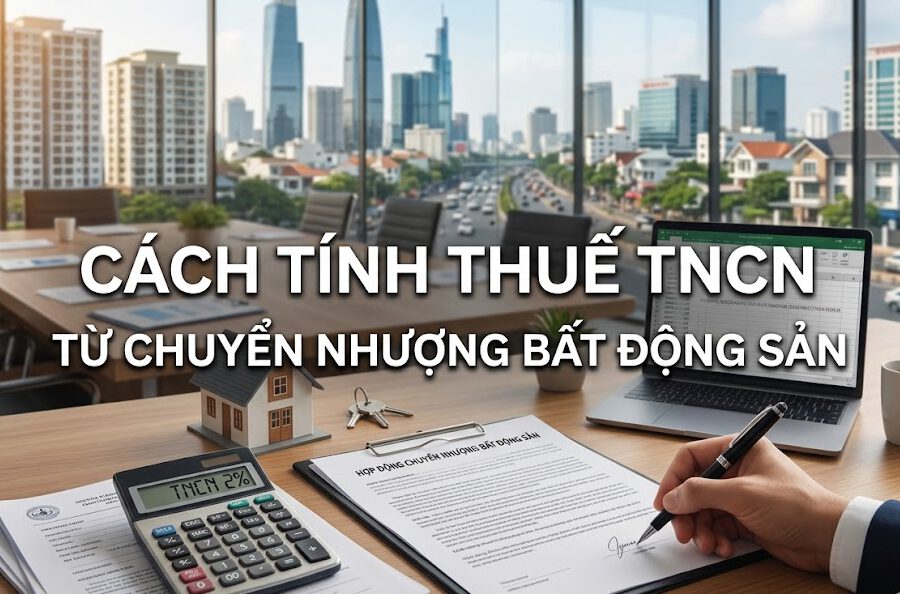 Cách tính thuế TNCN từ chuyển nhượng bất động sản