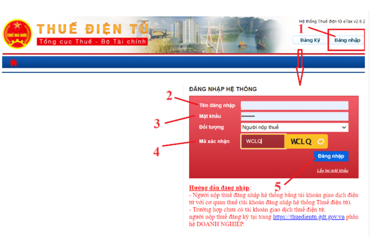đăng nhập hệ thống
