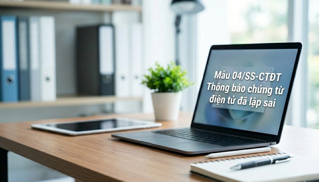 Mẫu 04/SS-CTĐT Thông báo chứng từ điện tử đã lập sai