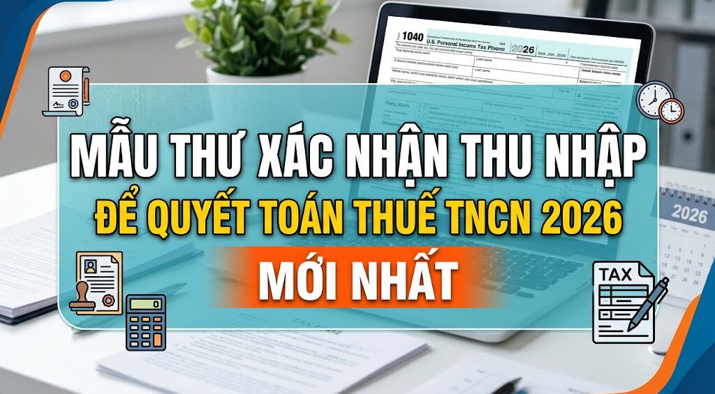 Mẫu thư xác nhận thu nhập để quyết toán thuế TNCN 2026 mới nhất
