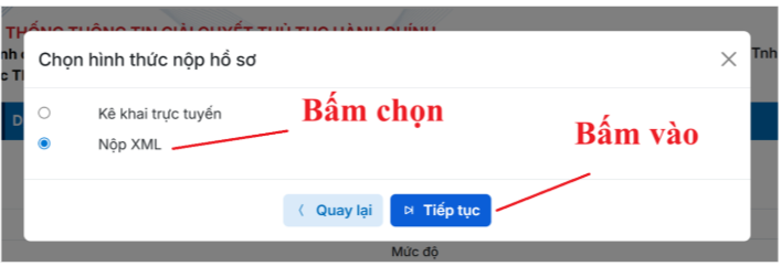 nộp XML
