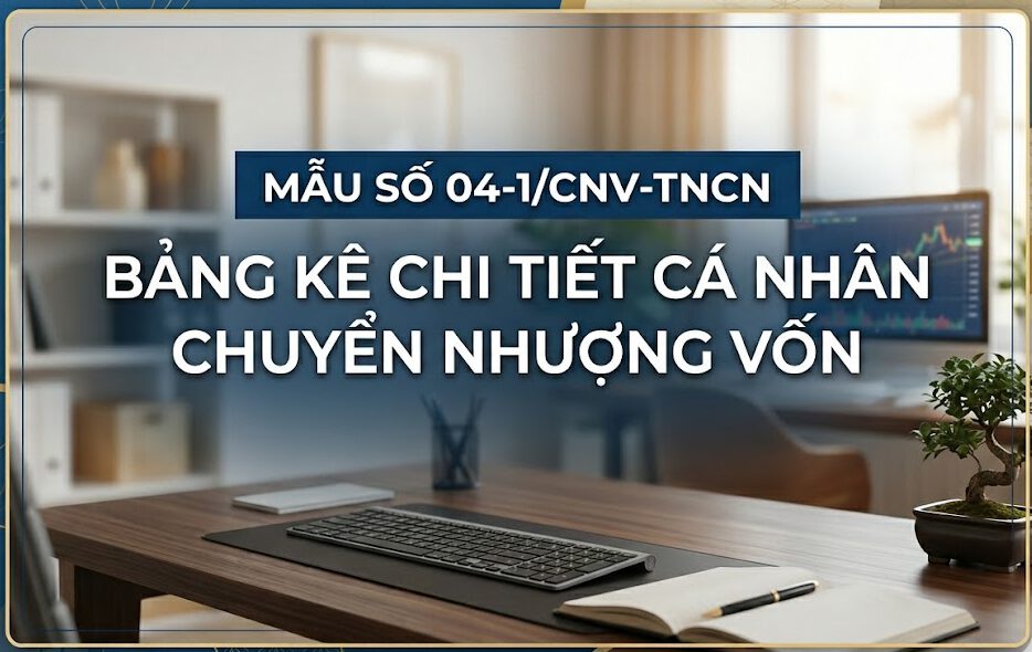Mẫu số 04-1/CNV-TNCN Bảng kê chi tiết cá nhân chuyển nhượng vốn theo TT 80/2021