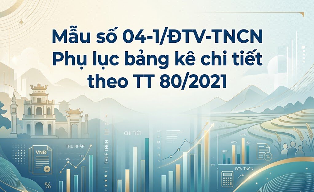 Mẫu số 04-1/ĐTV-TNCN Phụ lục bảng kê chi tiết theo TT 80/2021