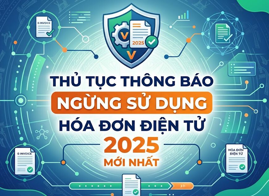 Thủ tục thông báo ngừng sử dụng hóa đơn điện tử 2025 mới nhất