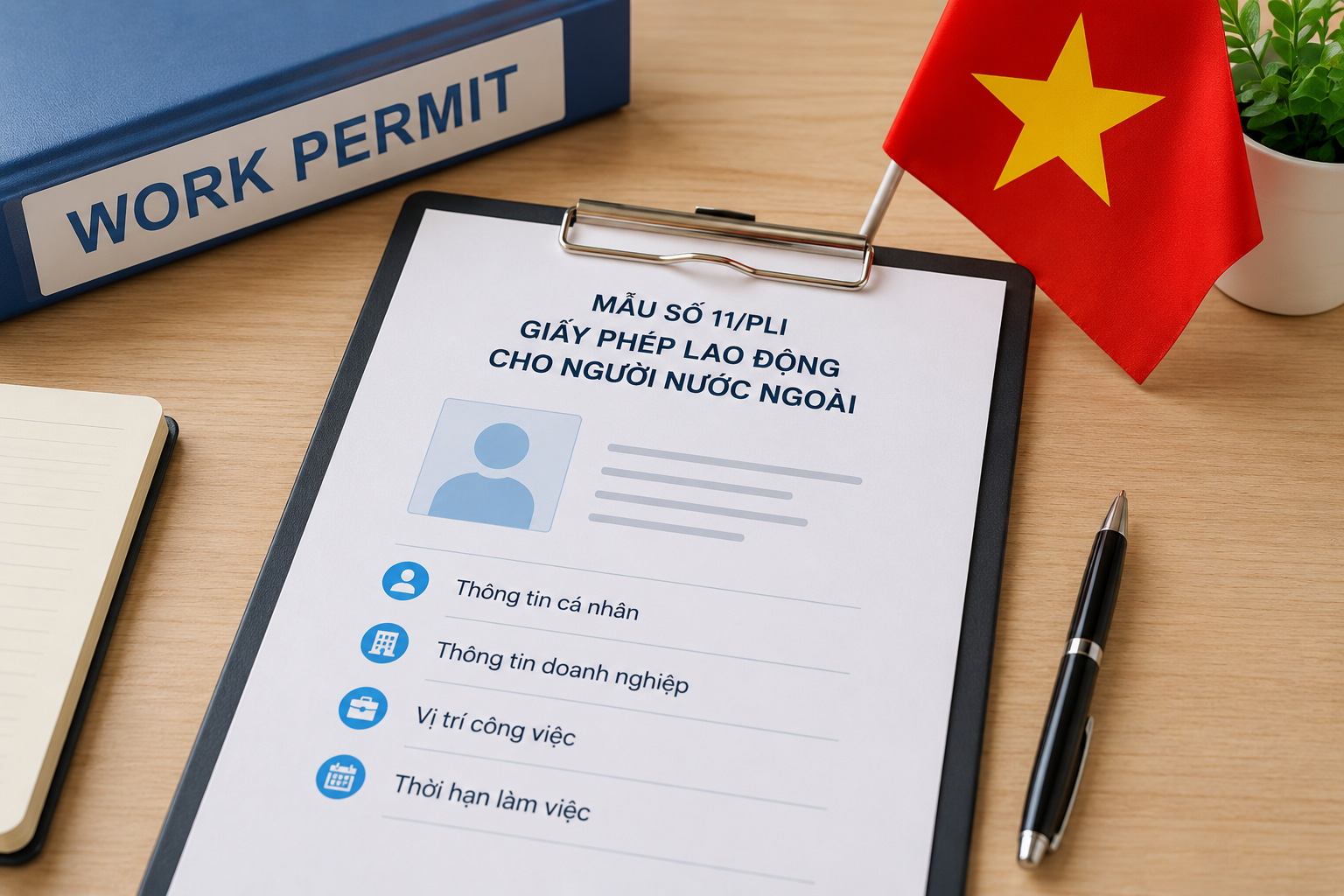 Mẫu số 11/PLI cấp giấy phép lao động cho người nước ngoài