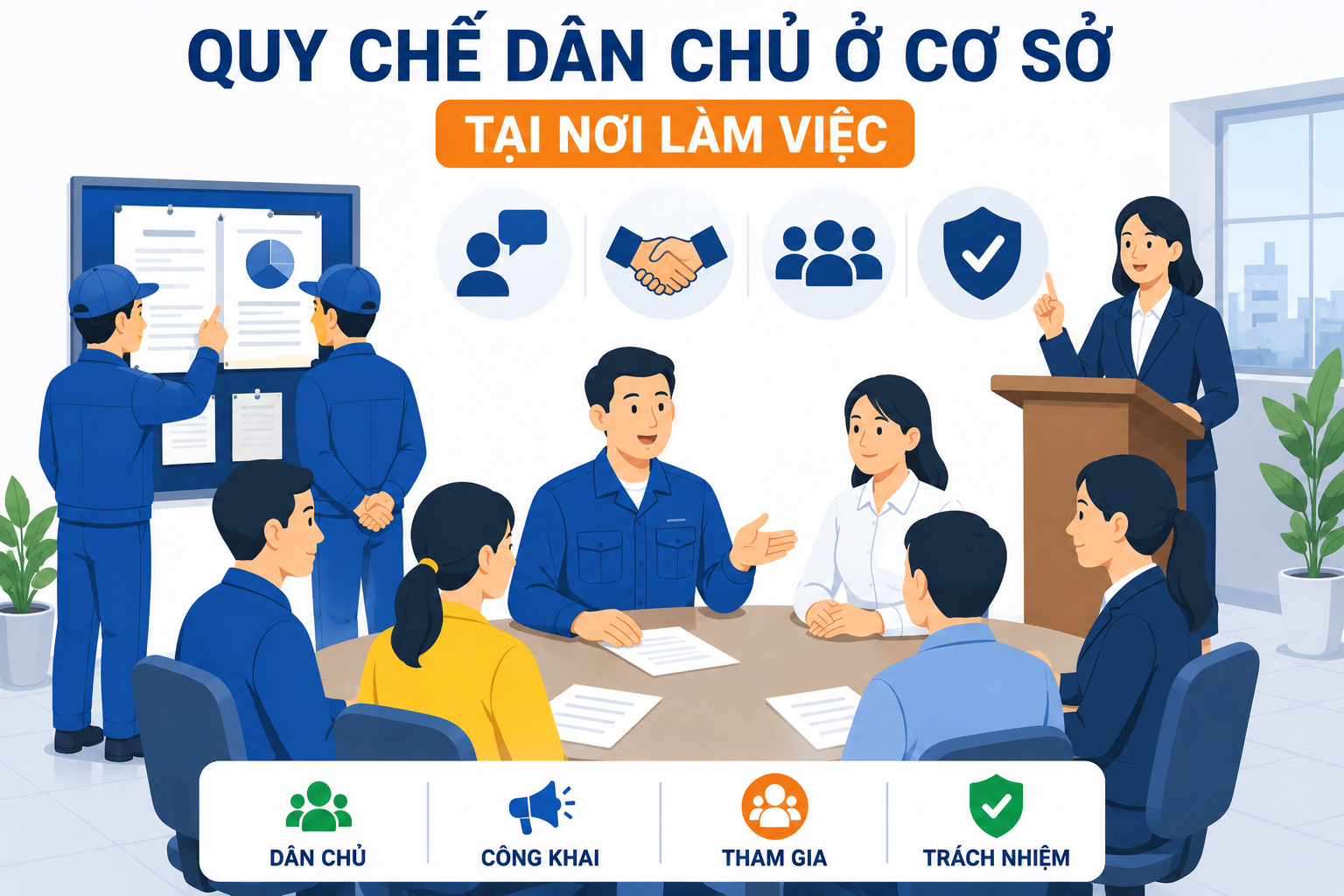 Quy chế dân chủ ở cơ sở tại nơi làm việc