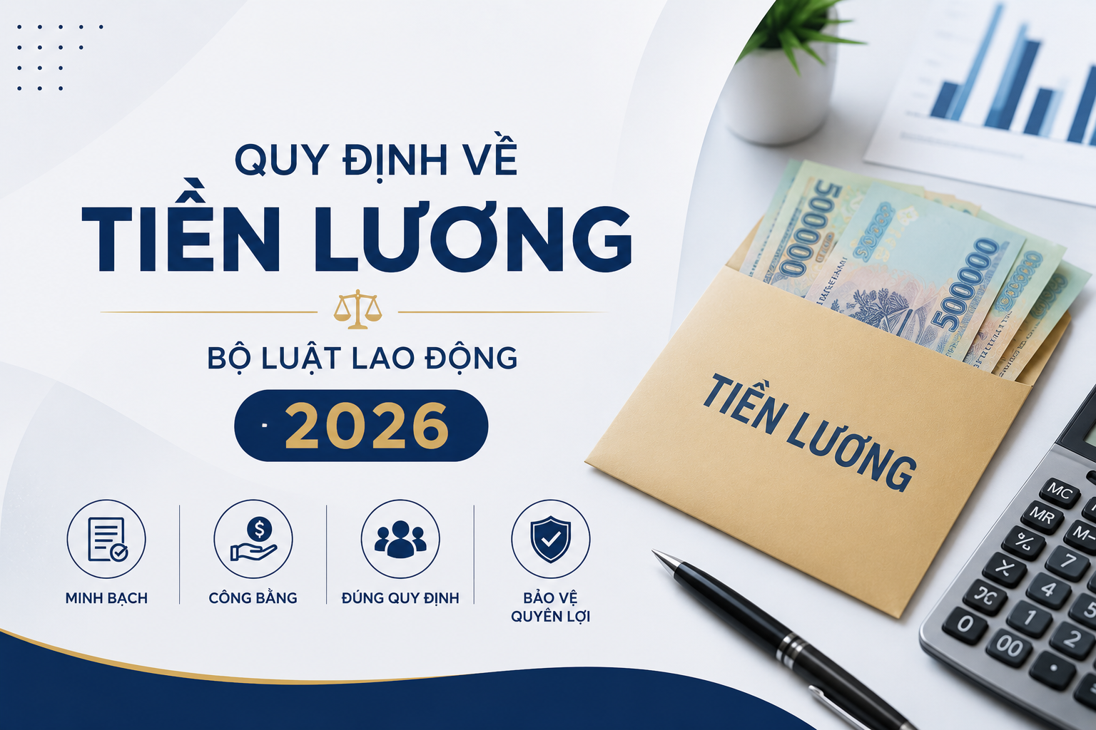 Quy định về tiền lương trong Bộ luật lao động mới nhất 2026
