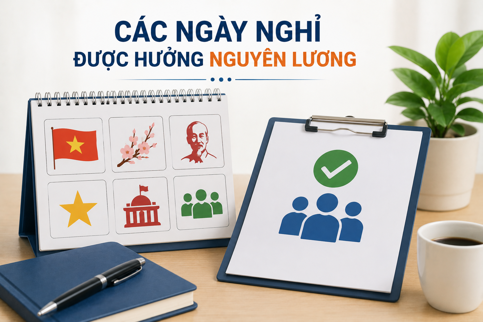 Các ngày nghỉ được hưởng nguyên lương năm 2026