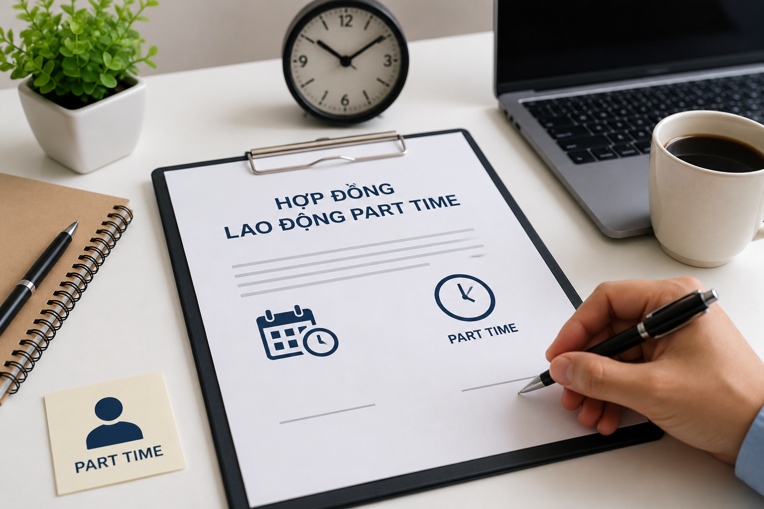 Mẫu hợp đồng lao động bán thời gian, làm việc Part Time 2026 mới nhất