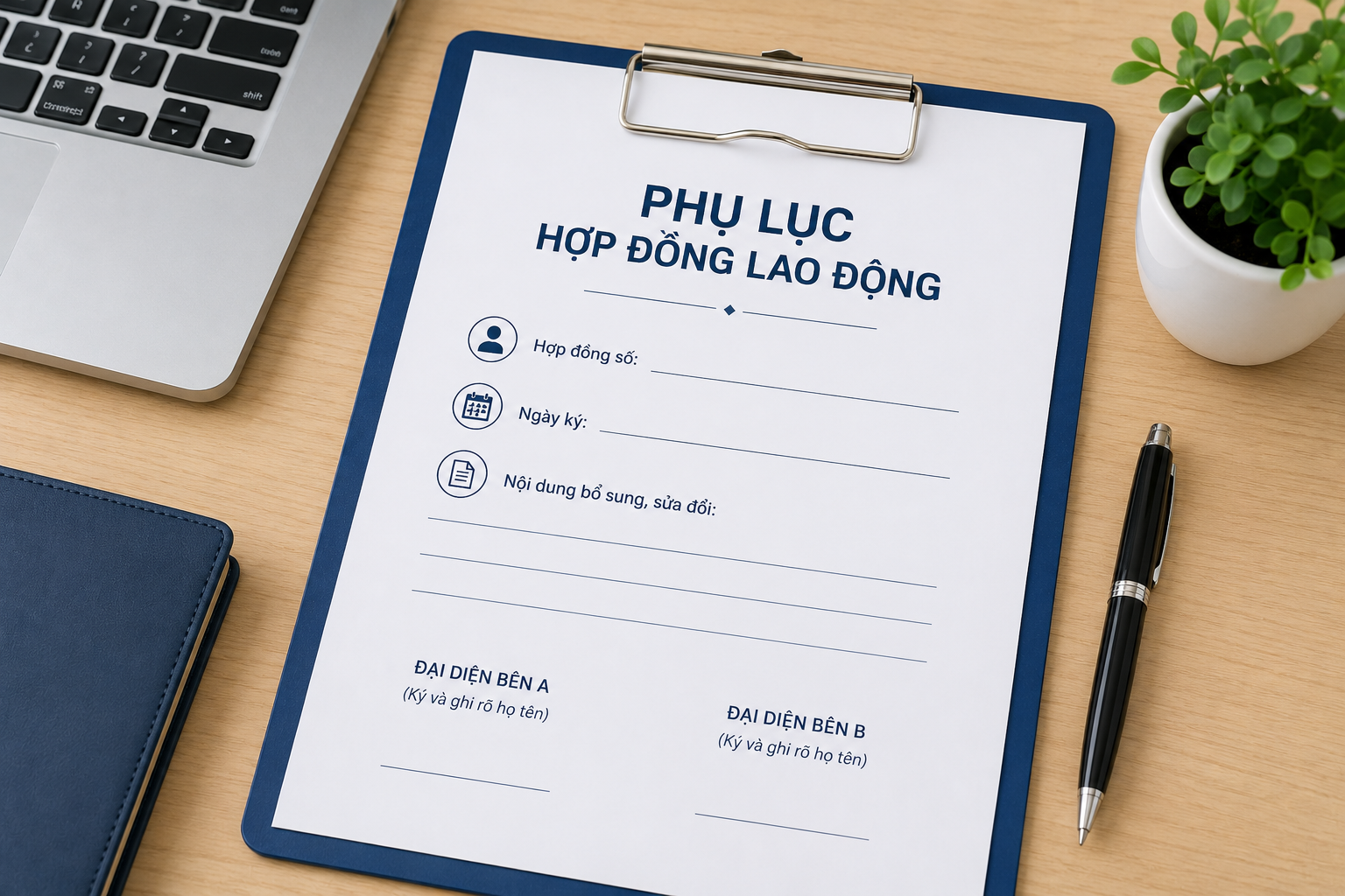 Mẫu phụ lục hợp đồng lao động mới nhất năm 2026