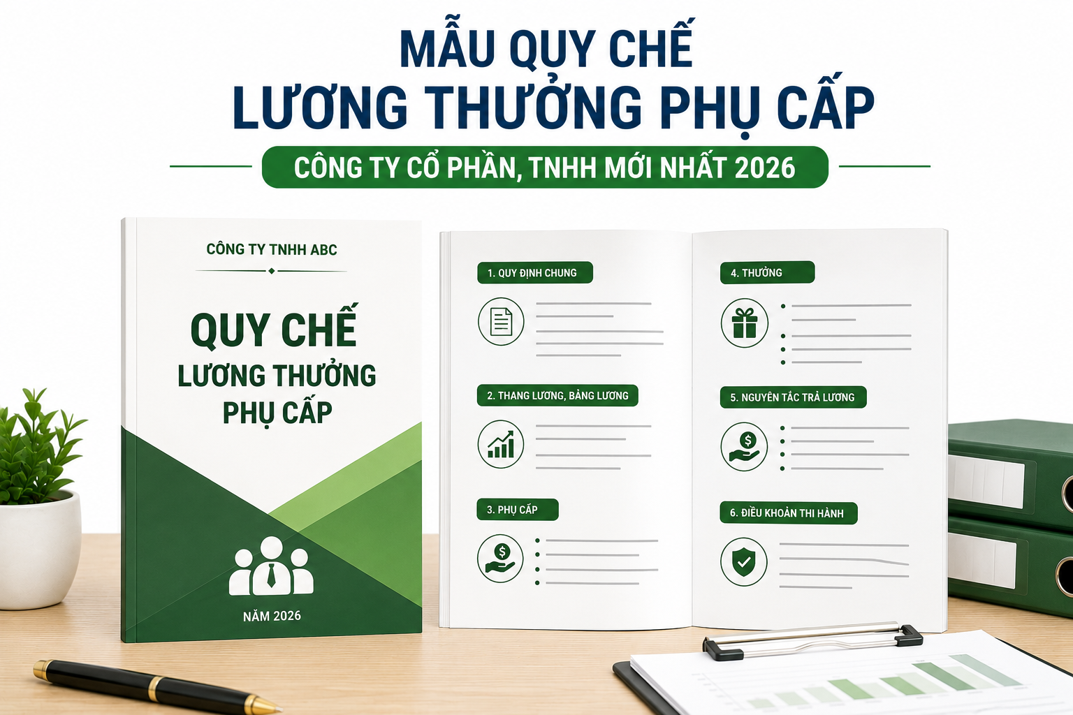 Mẫu quy chế lương thưởng phụ cấp công ty Cổ phần, TNHH mới nhất 2026