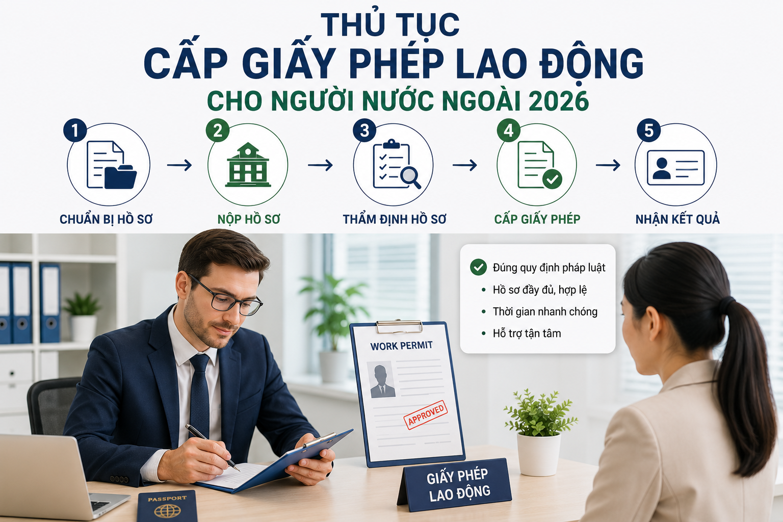 Thủ tục cấp giấy phép lao động cho người nước ngoài 2026