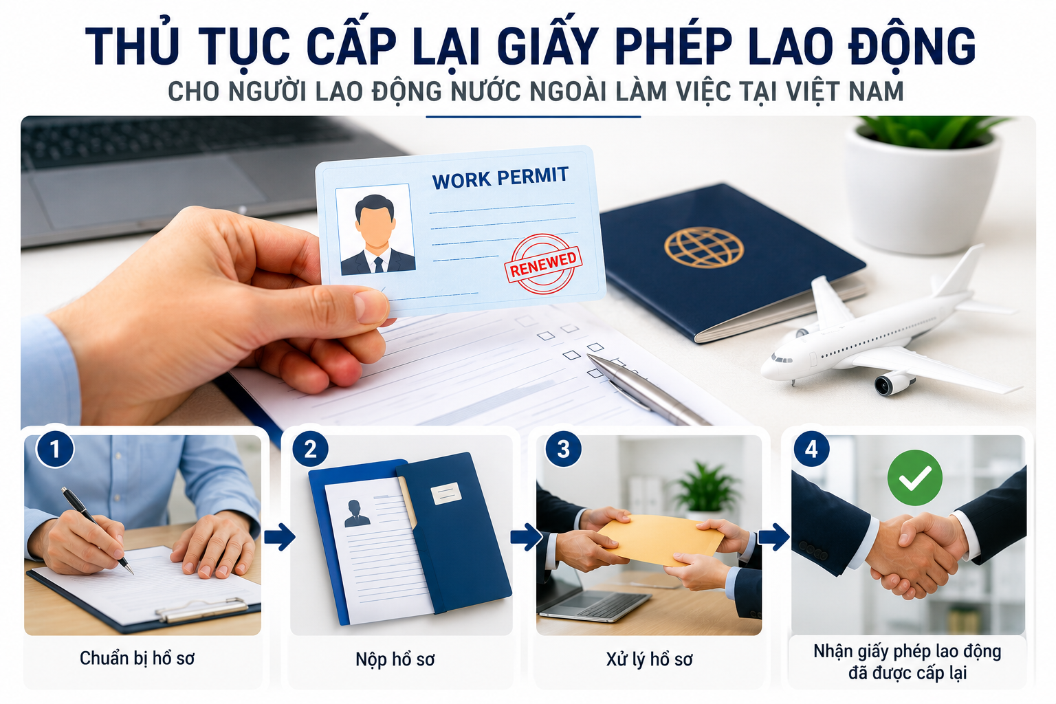 Thủ tục cấp lại giấy phép lao động cho người lao động nước ngoài làm việc tại Việt Nam
