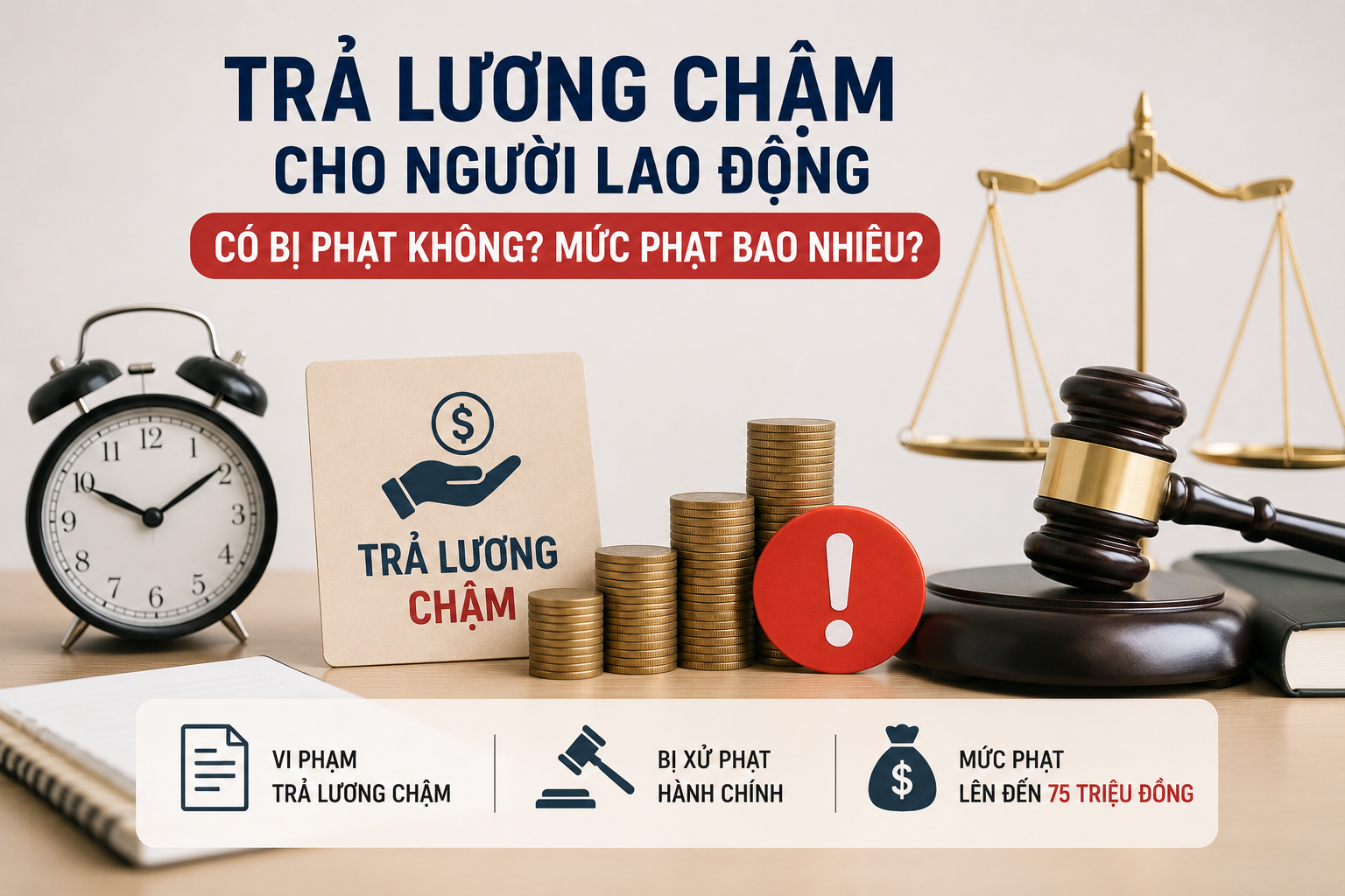 Trả lương chậm cho người lao động có bị phạt không? Mức phạt bao nhiêu?