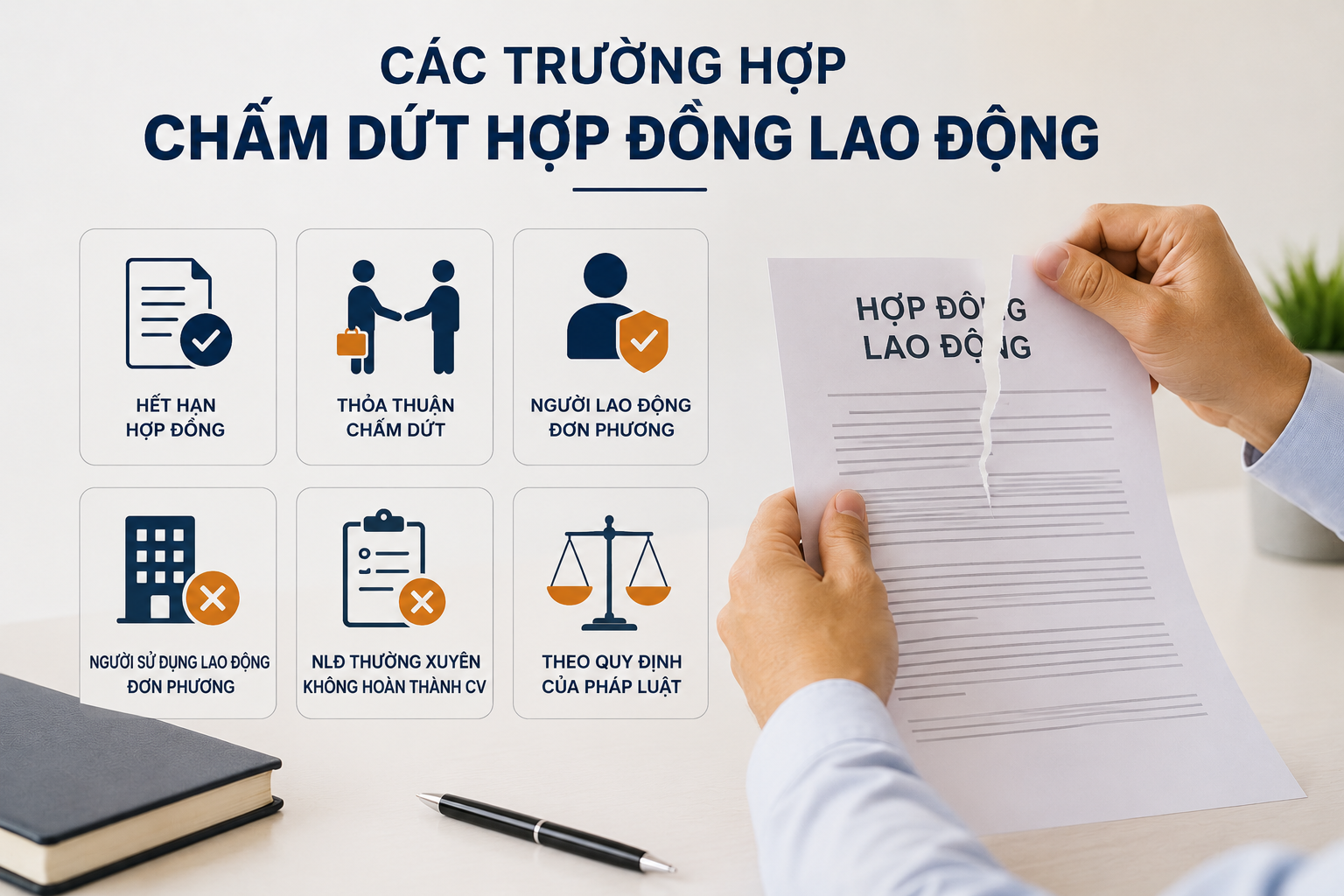 Các trường hợp chấm dứt hợp đồng lao động
