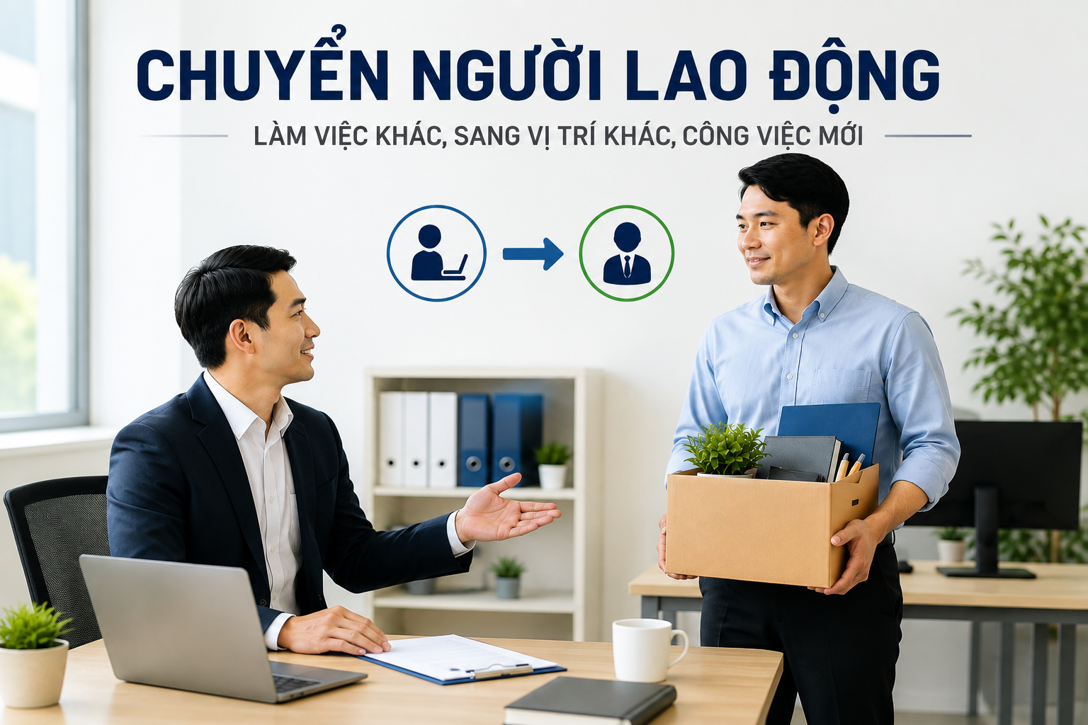 Chuyển người lao động làm việc khác, sang vị trí khác, công việc mới