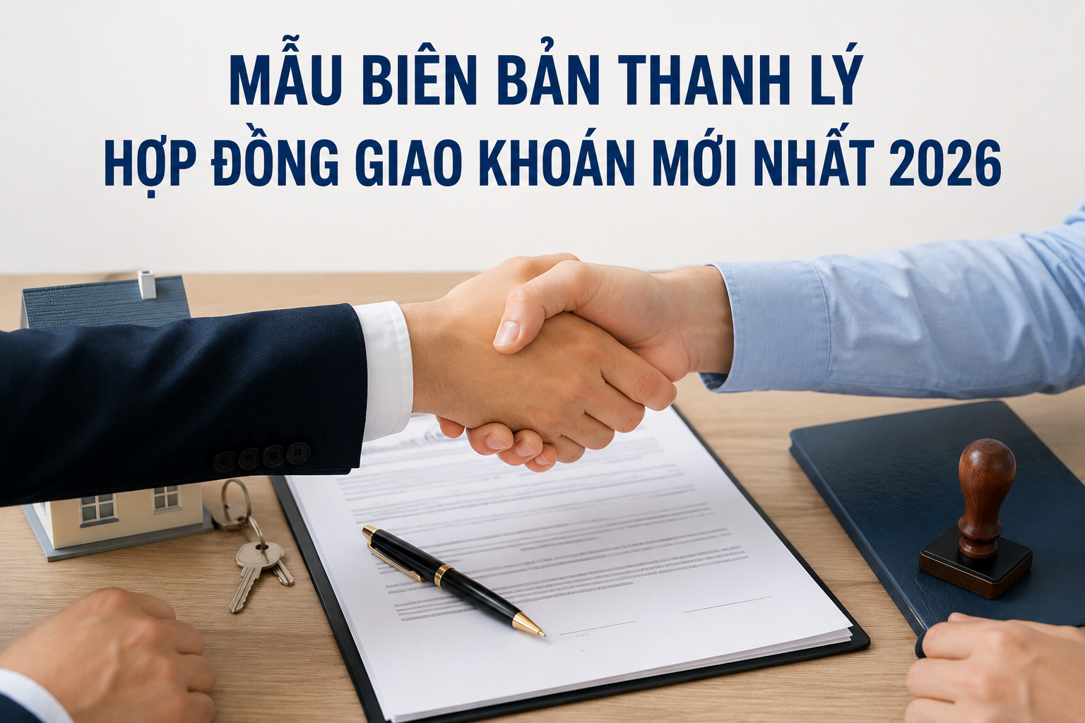 Mẫu Biên bản thanh lý hợp đồng giao khoán mới nhất 2026