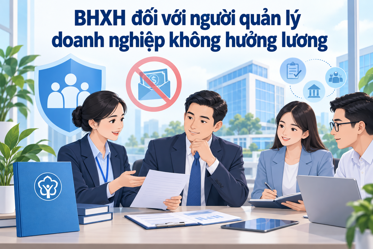 BHXH đối với người quản lý doanh nghiệp không hưởng lương