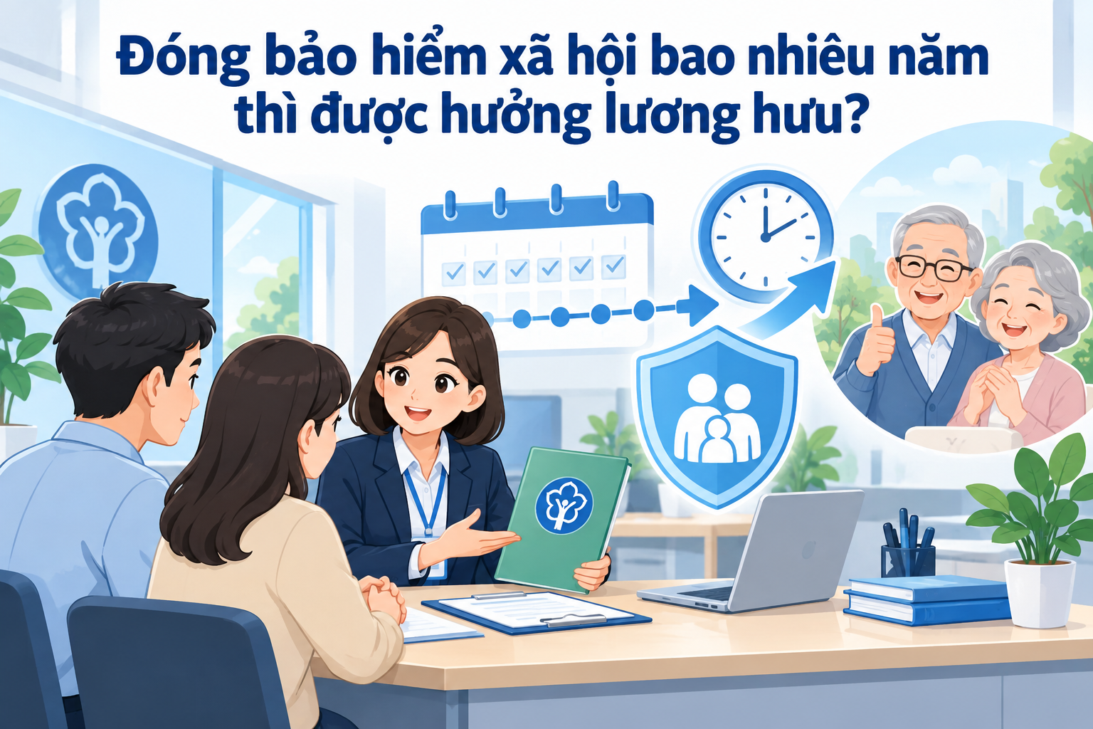 Đóng bảo hiểm xã hội bao nhiêu năm thì được hưởng lương hưu?