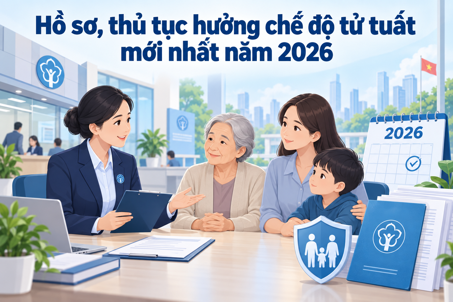 Hồ sơ, thủ tục hưởng chế độ tử tuất mới nhất năm 2026