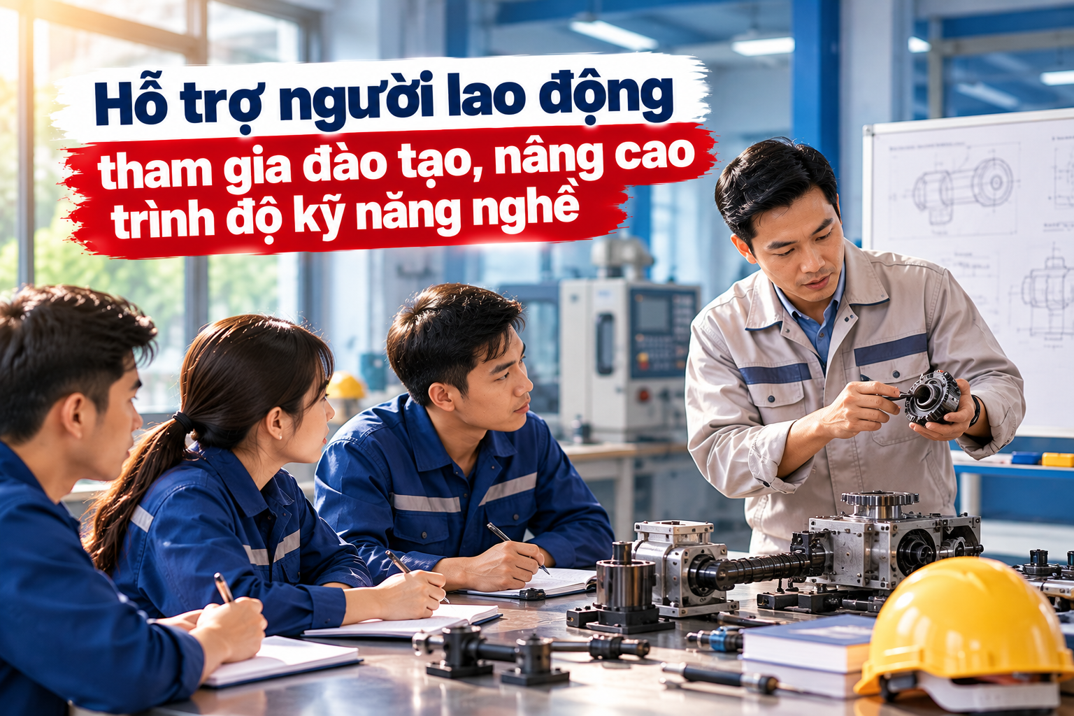 Hỗ trợ người lao động tham gia đào tạo, nâng cao trình độ kỹ năng nghề