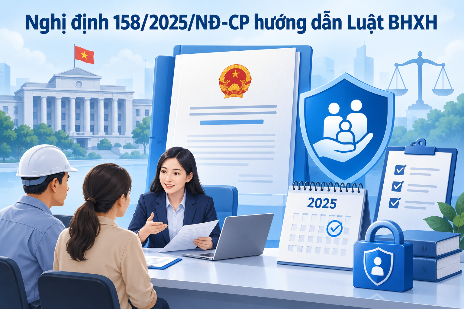 Nghị định 158/2025/NĐ-CP hướng dẫn Luật BHXH