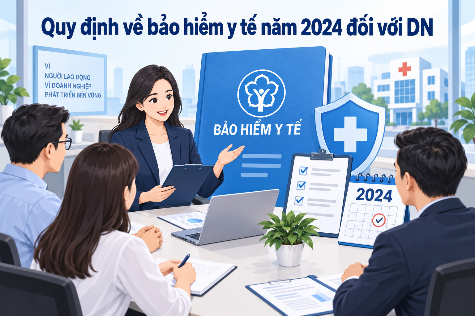 Quy định về bảo hiểm y tế năm 2024 đối với DN